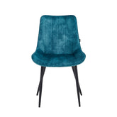 Verta Dining Chair - Petrol Adore Velvet